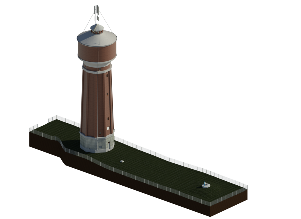 uage de points 3D du château d'eau de Benfeld réalisé par drone